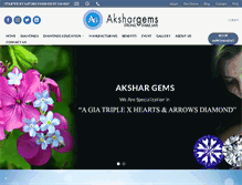 Tablet Screenshot of akshargems.com